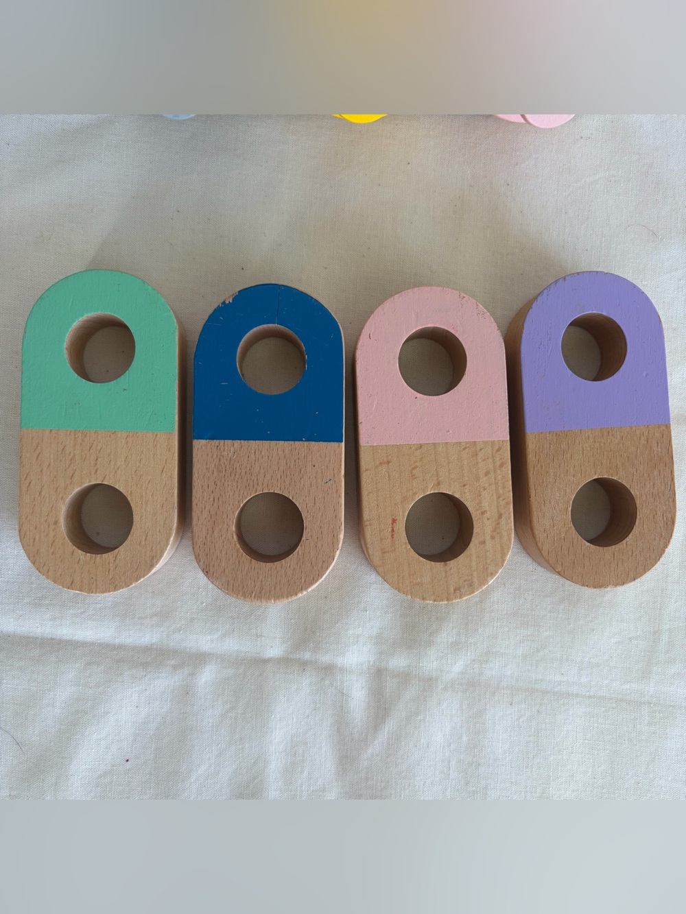 KiwiCo Panda Crate Wooden Peg Board baby/ Toddler Toy - Picture 6 of 8